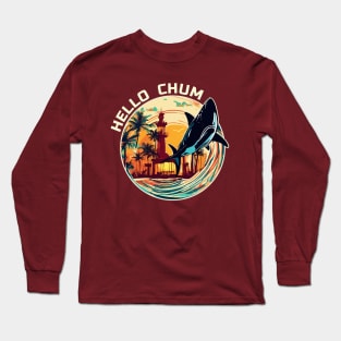 Hello Chum Shark Vintage Long Sleeve T-Shirt